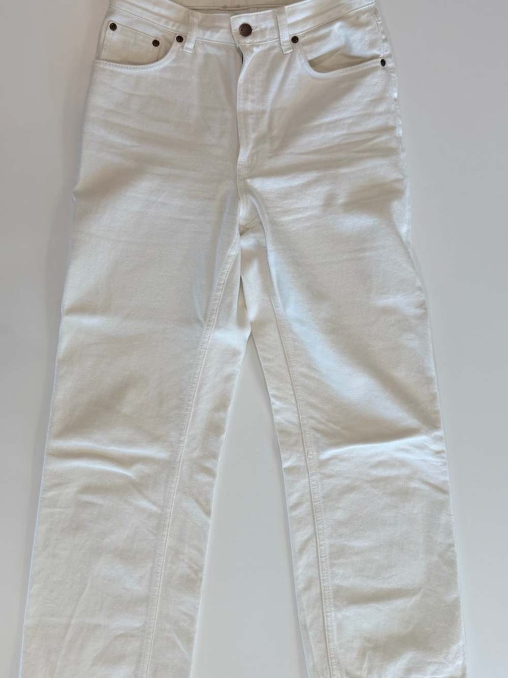 Nudie Jeans Co White Straight-Leg Jeans